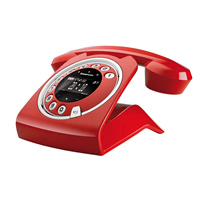 Sagemcom Sixty Cordless DECT Telephone With Answering Machine - Red - Discontinued